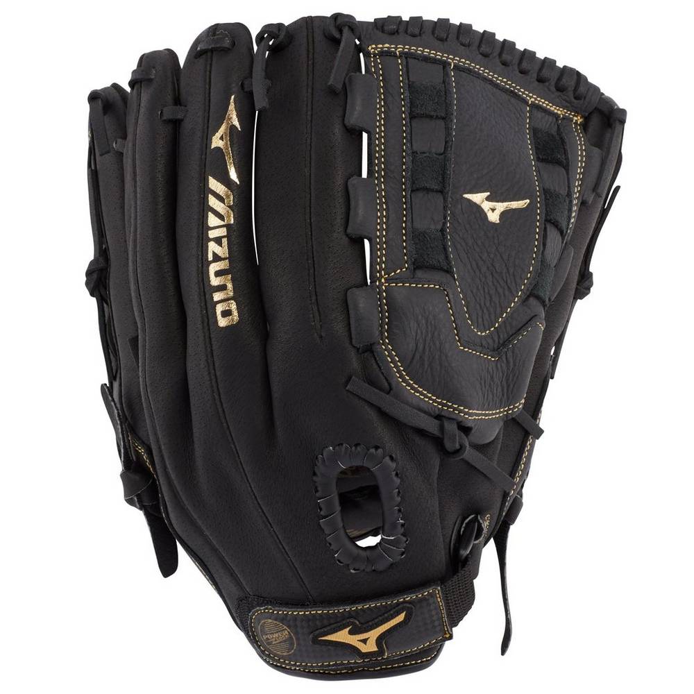 Mizuno Premier Series Slowpitch 12.5" Férfi Kesztyű Fekete/Arany EZN792531